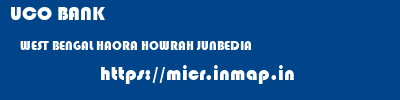 UCO BANK  WEST BENGAL HAORA HOWRAH JUNBEDIA  micr code